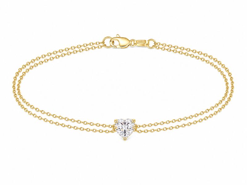 0.70ct Heart Lab Diamond Bracelet