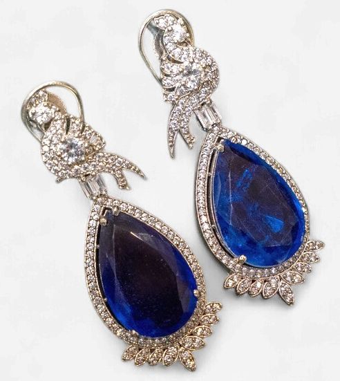 Sienna Sapphire Drop Earrings