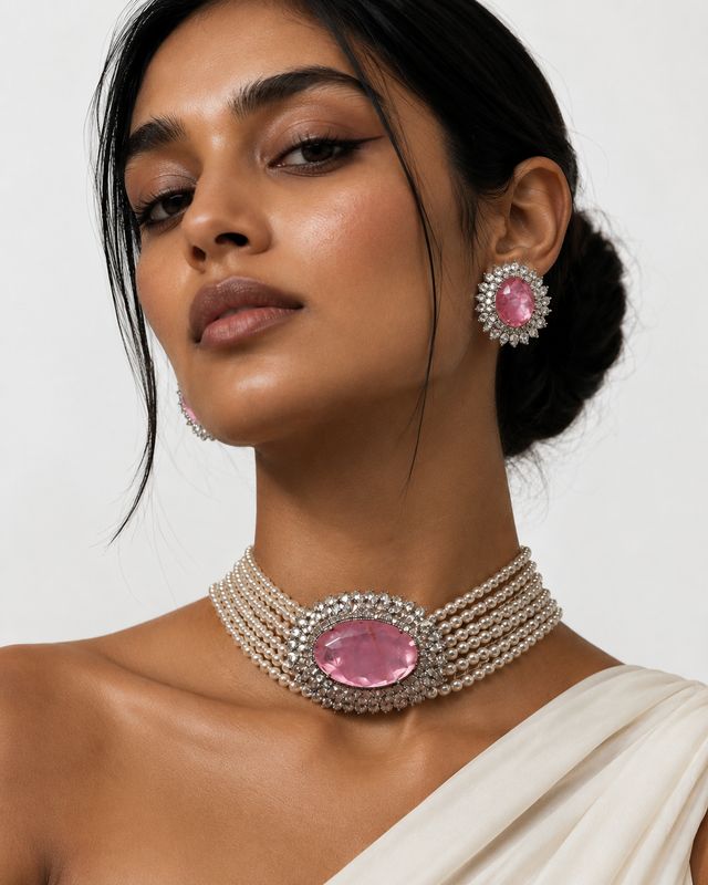 Rosalia Pearl Choker Set