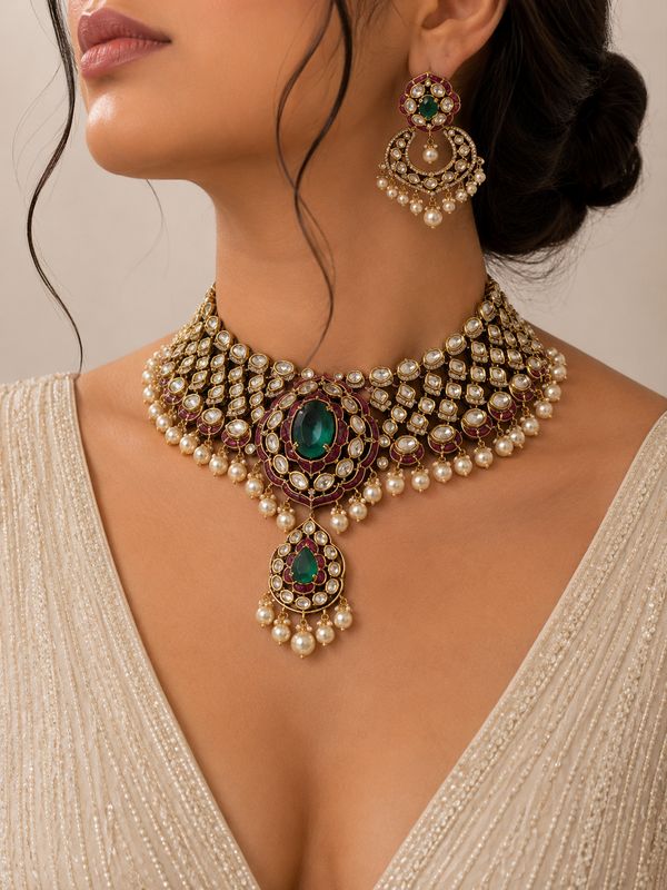 Emerald Royale Necklace Set