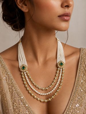 Noorani Pearl Layered Necklace