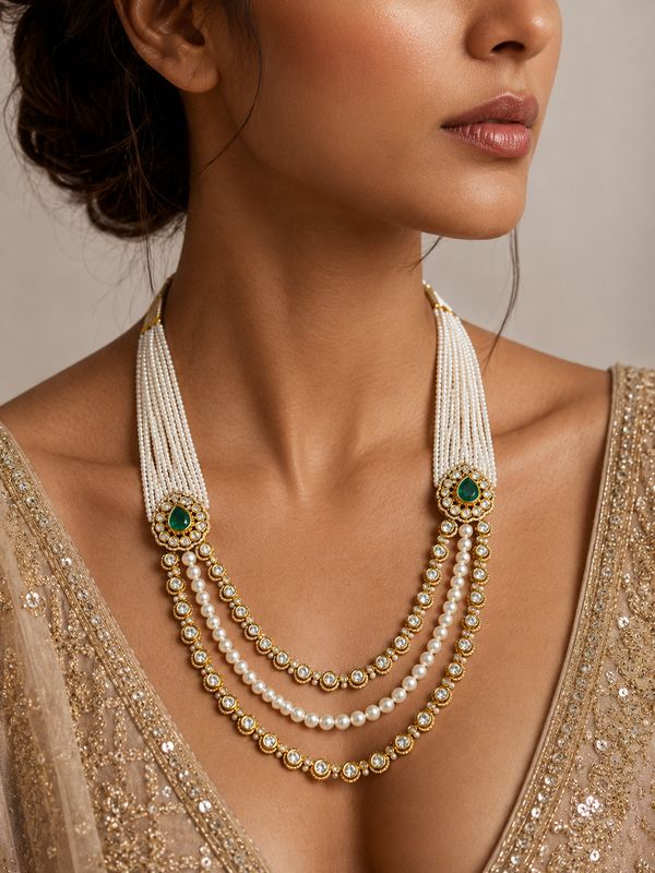 Noorani Pearl Layered Necklace