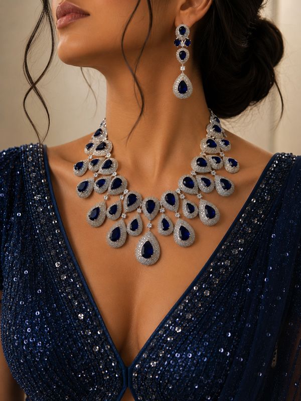 Sapphire Royale Statement Set