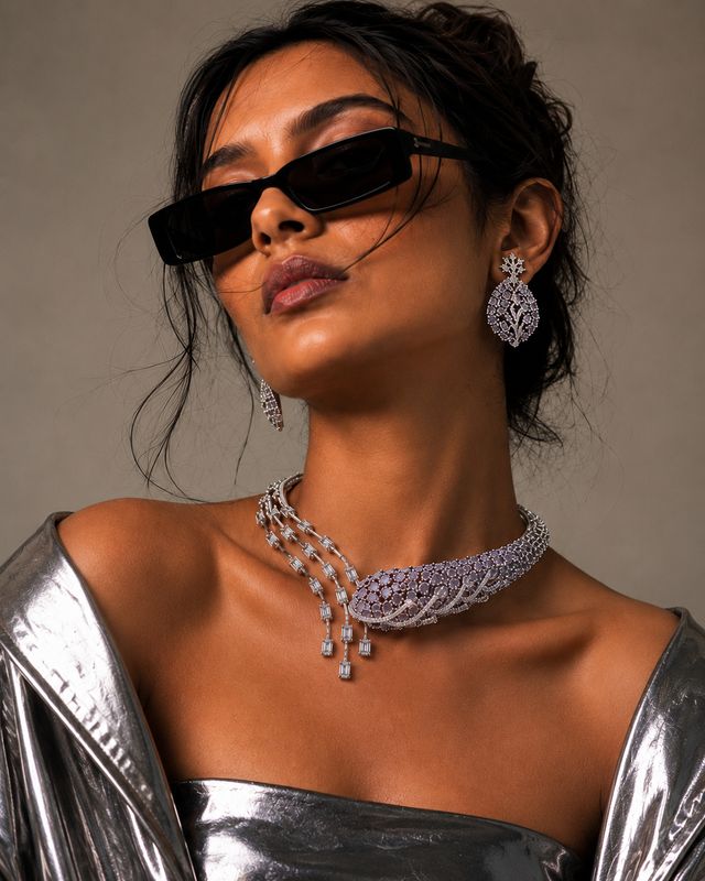 Celestia Cascade Couture Choker Set