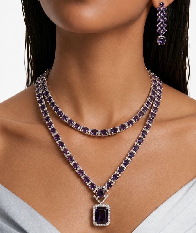 Amethyst Royale Necklace Set