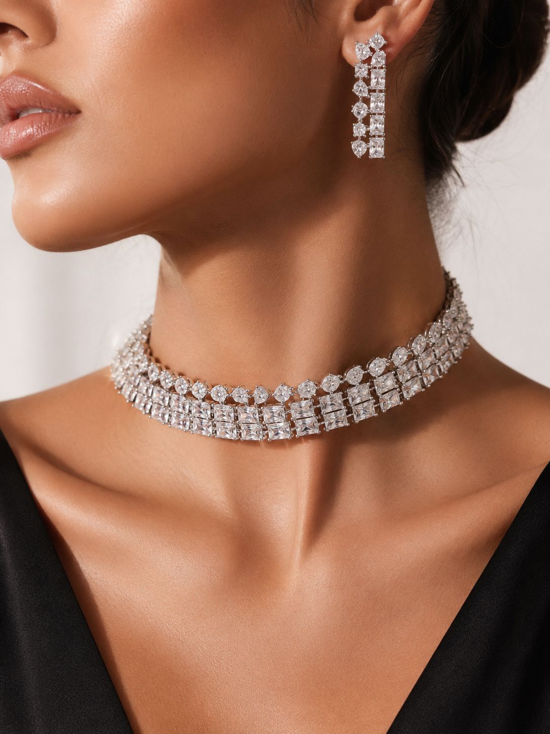 Aria American Diamond Choker Set