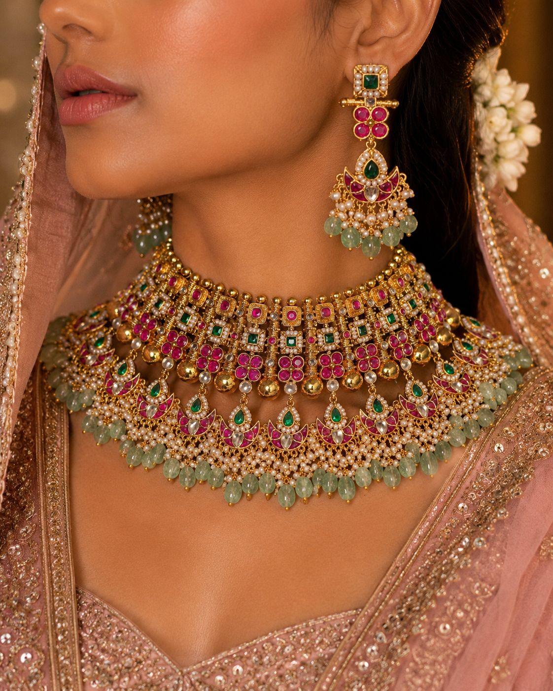 Mira Temple Necklace Set