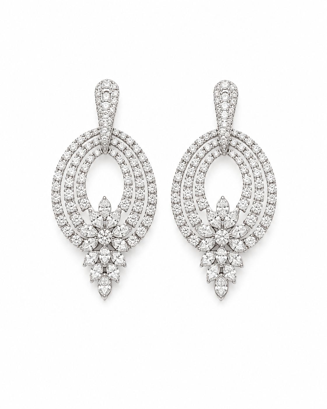 Aurelia Halo Drop Earrings