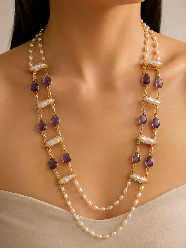 Elowen Pearl Long Necklace
