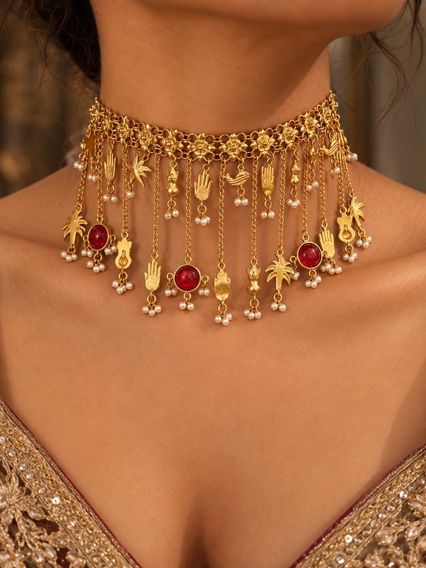 Zewar Charm Choker