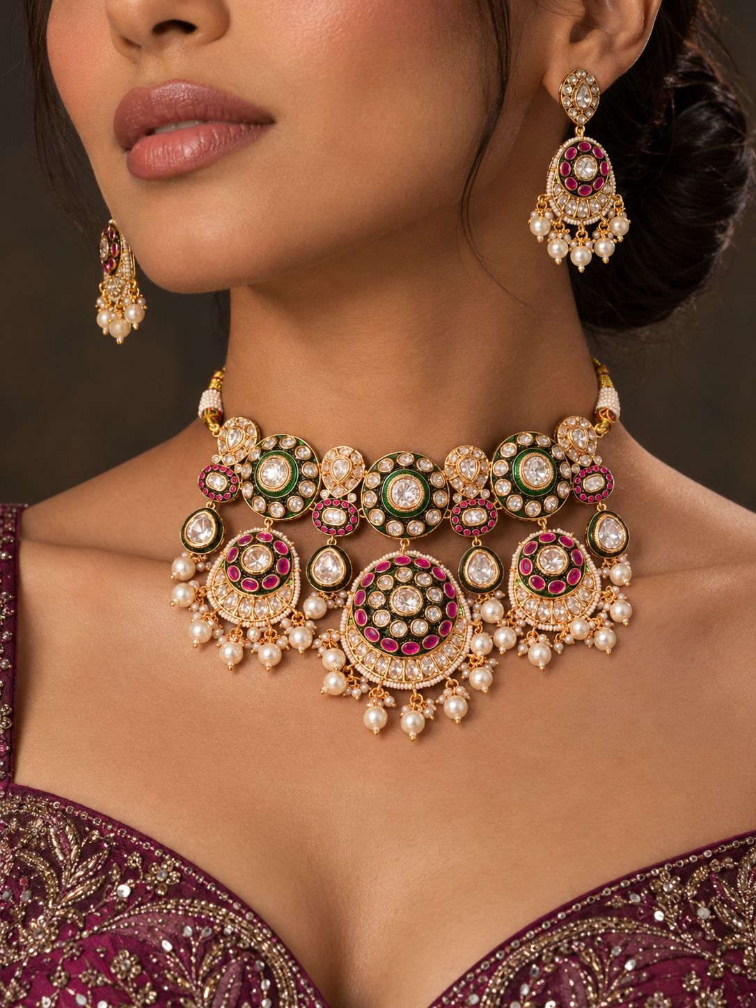 Aira Kundan Necklace Set