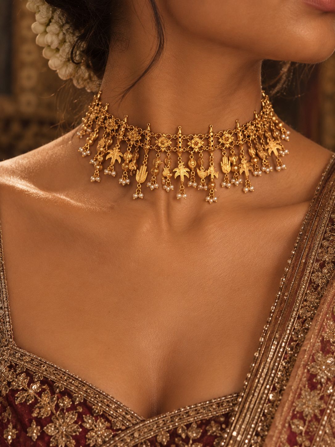 Rajwada Charm Choker