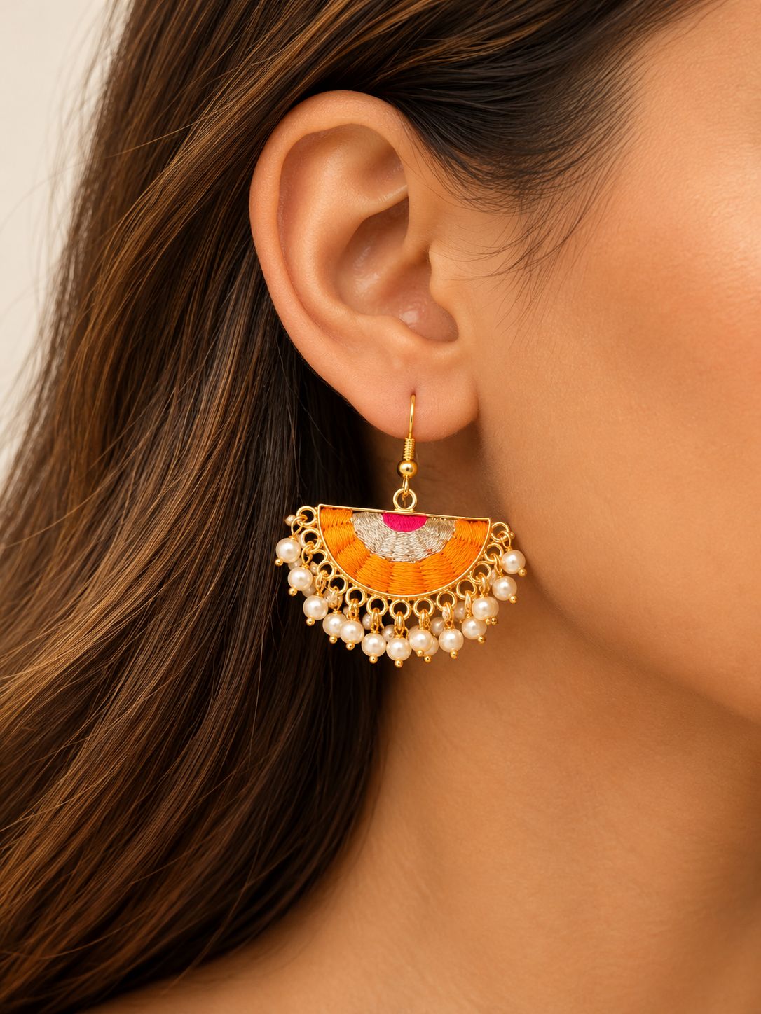 Mira Silk Thread Drop Earrings