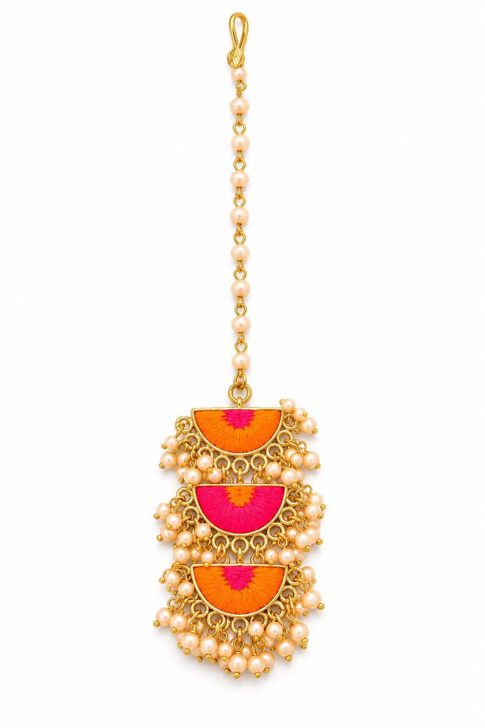 Mira Layered Silk Thread Tikka