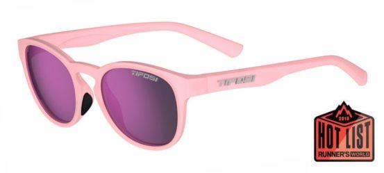 Svago, Satin Crystal Blush Single Lens Sunglasses
