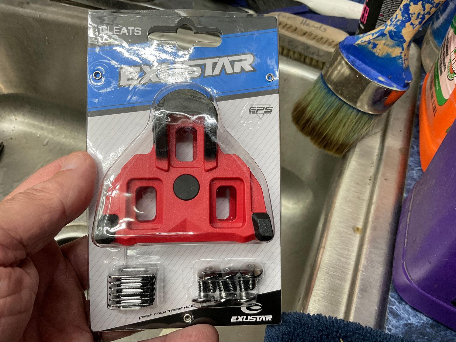 PEDAL CLEAT EXUSTAR RSL11 SPD-SL 4.5* red FLOAT