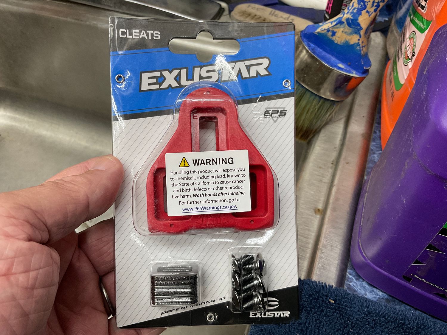 Exustar ARC 1 Look Delta Cleats 9 Degree Red