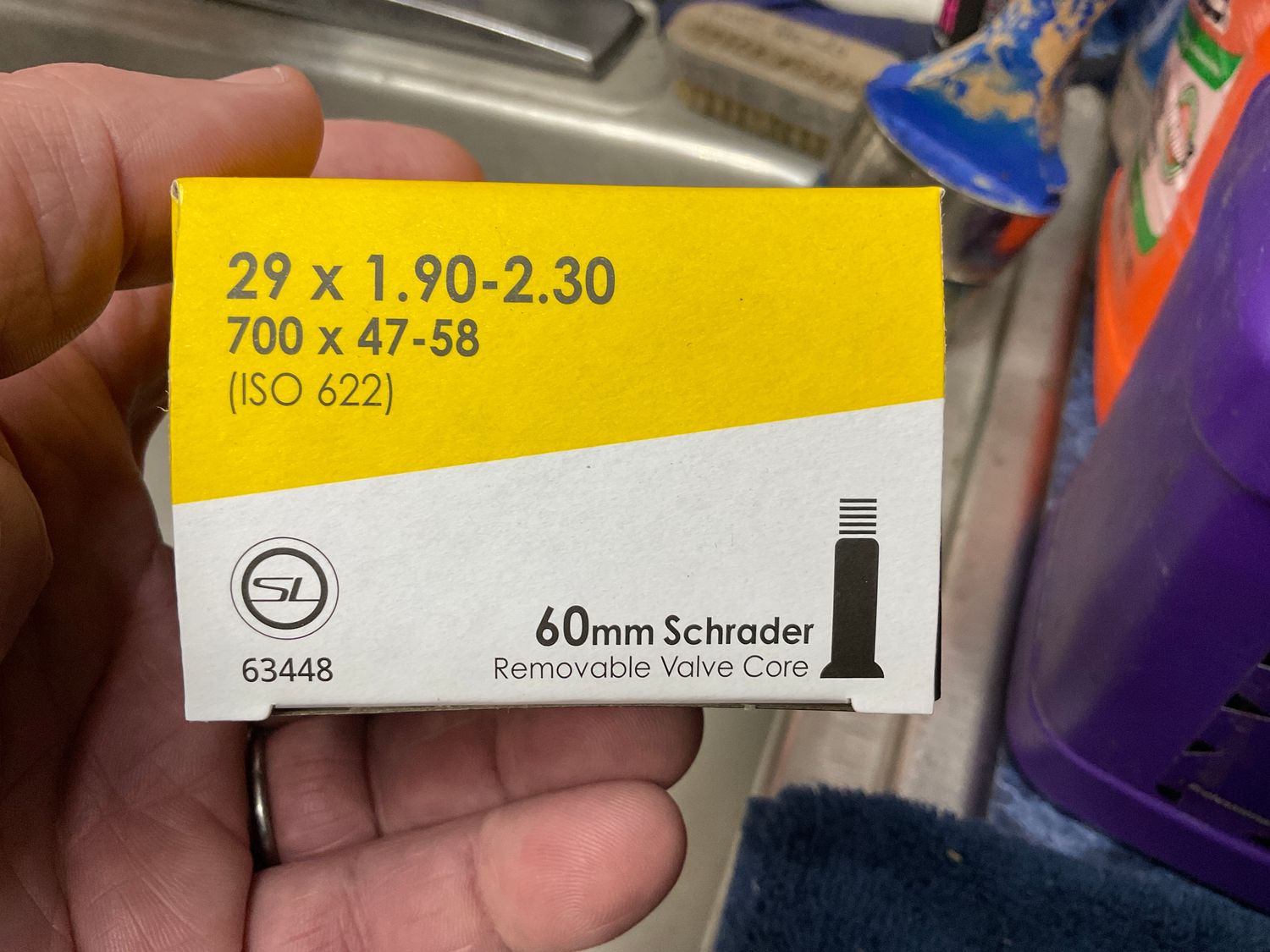 TUBE SV60mm 29x1.90-2.30  (700x47-58)  SUNLT