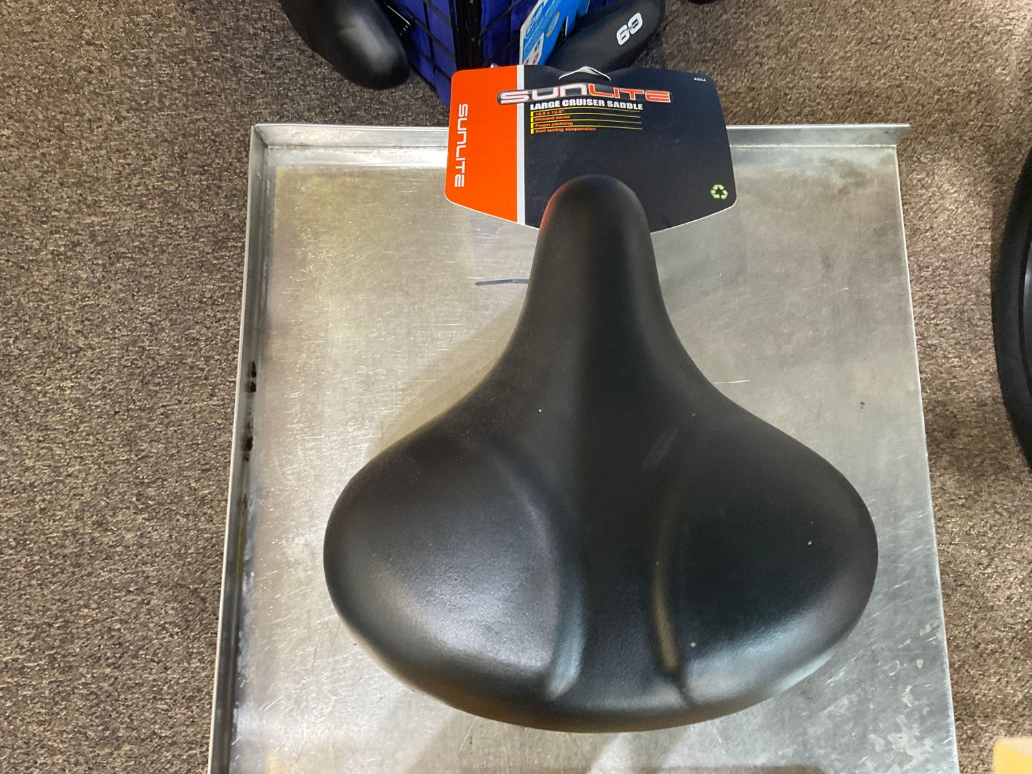 SADDLE SUNLT CRUISER w/SPRINGS EM-PVC BK