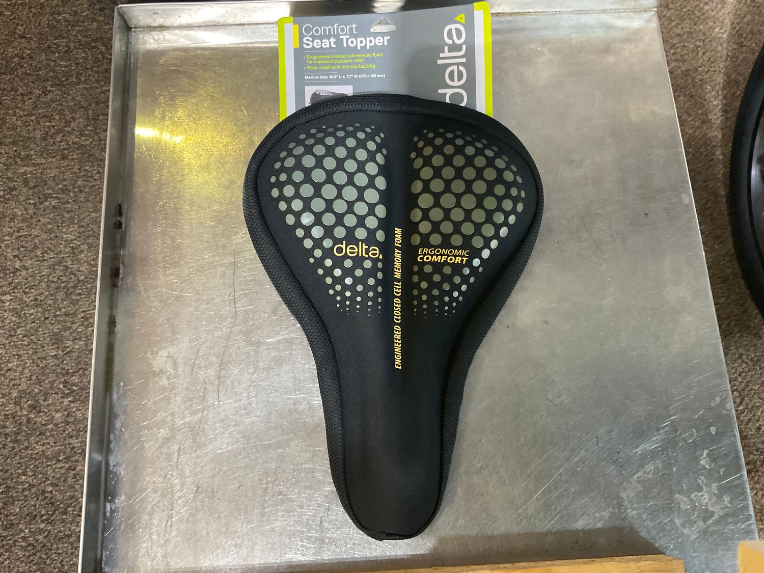 Delta Saddle Cover, 270x185mm - Black NLS. Medium