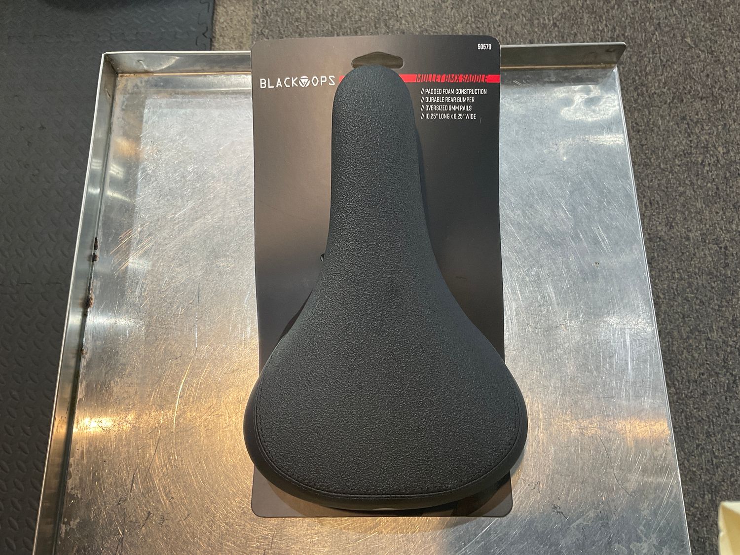 SADDLE BK-OPS SOLE-RIDER BK/BK w/CLAMP