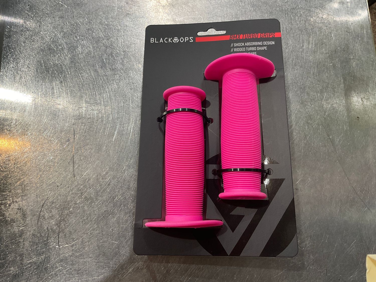 GRIPS BK-OPS MX TURBO PINK. *fits 7/8 bars*
