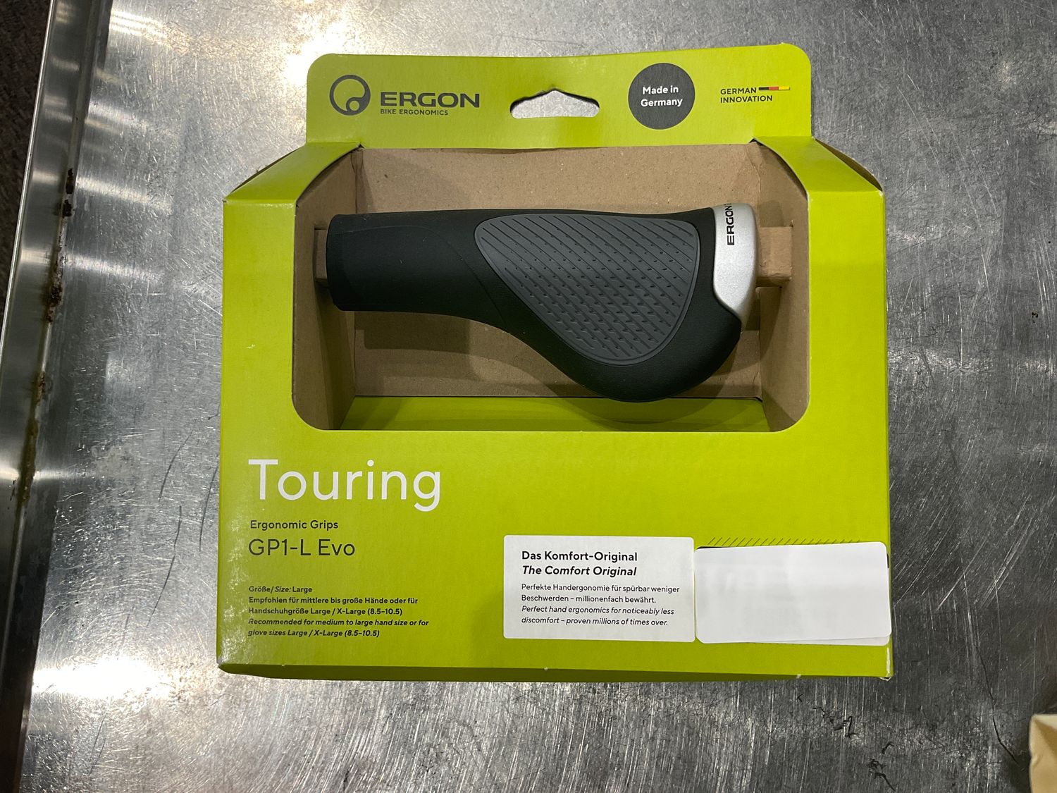 Grips Ergon GP1 - Large Black/Gray Lock-On Standard Pair