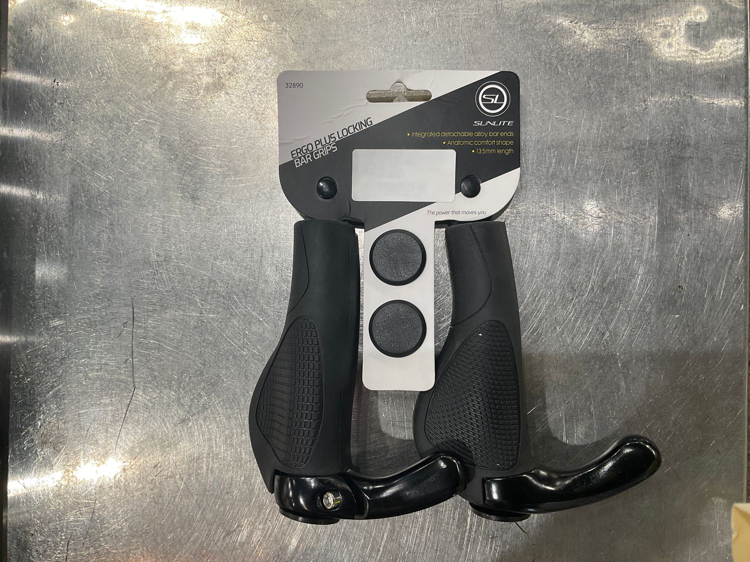 GRIPS ERGO PLUS 135mm BK/BK w/ALY SUNLT