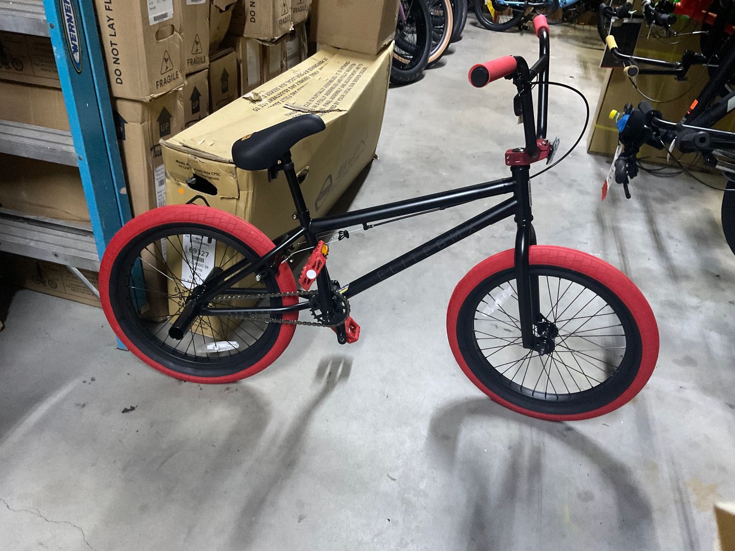 Elite BMX Stealth, Color: Blk/Red