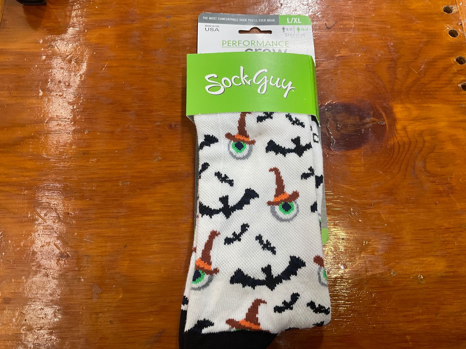 SockGuy Eye Soar Crew Sock - 6 Large/X-Large