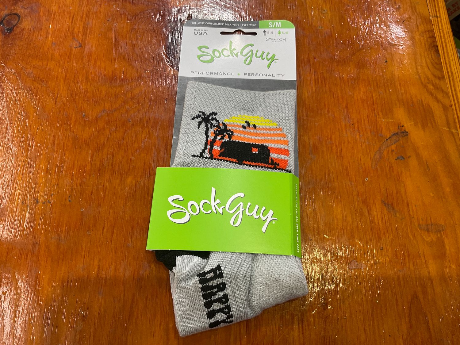 SockGuy Classic 3&quot;HappyCamperSocks S/M