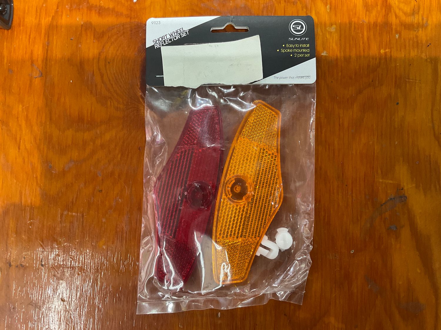 REFLECTOR SUNLT SET WHL ONLY RD/YL SHORT