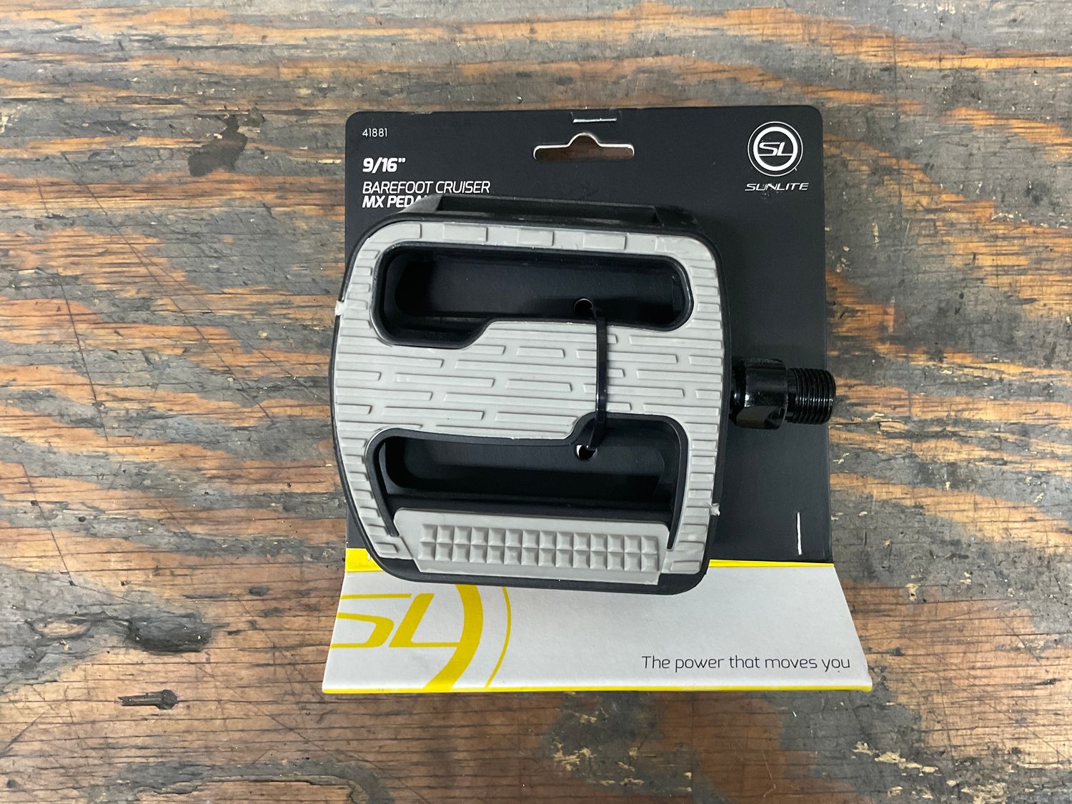 PEDALS SUNLT CRUSER BAREFOOT MX 9/16 BK