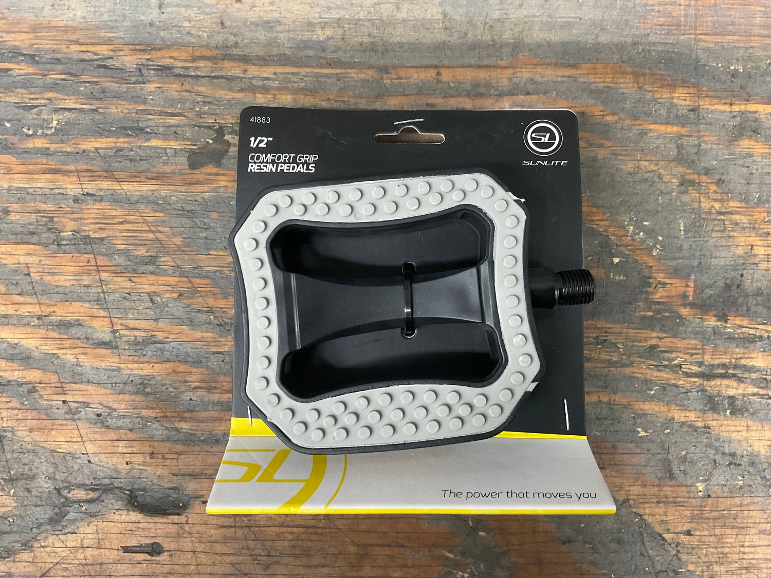 PEDALS SUNLT PLATFORM NYLON GRIPR TOP 1/2 BK