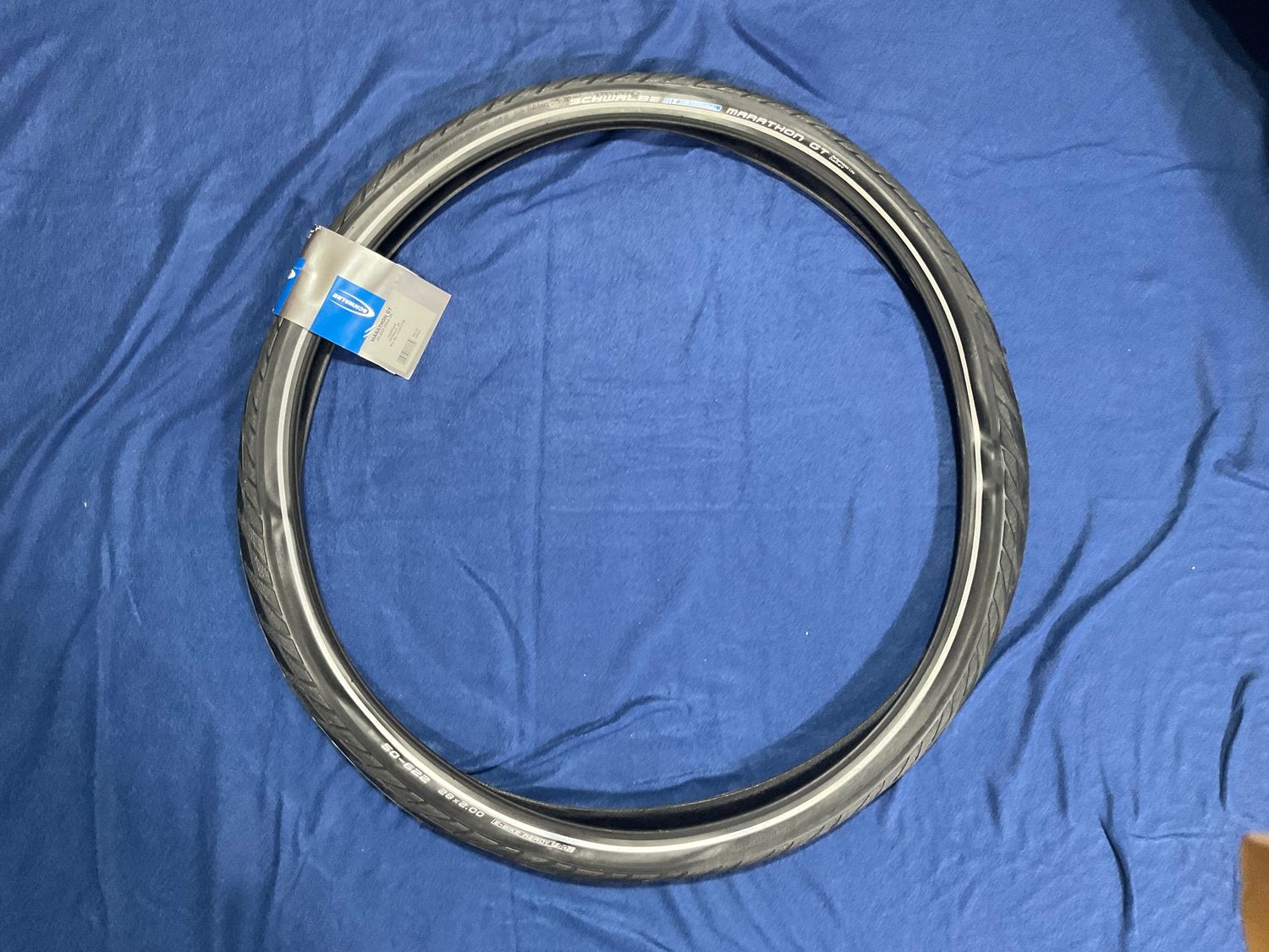 Marathon GT HS 480, Performance Line, Wire Bead, 50-622/28x2.00, 700x50C, DualGuard, Endurance Compound, Black, Reflex Reflective Strip
