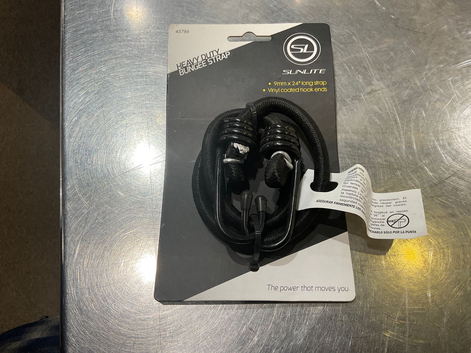 BUNGEE CORD SUNLT 24in 9mm BLK