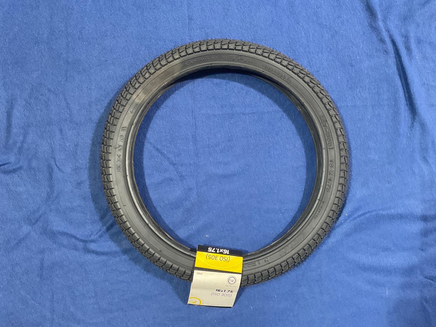 TIRE SUNLT 16x1.75 BK/BK KONTACT K841 WIRE