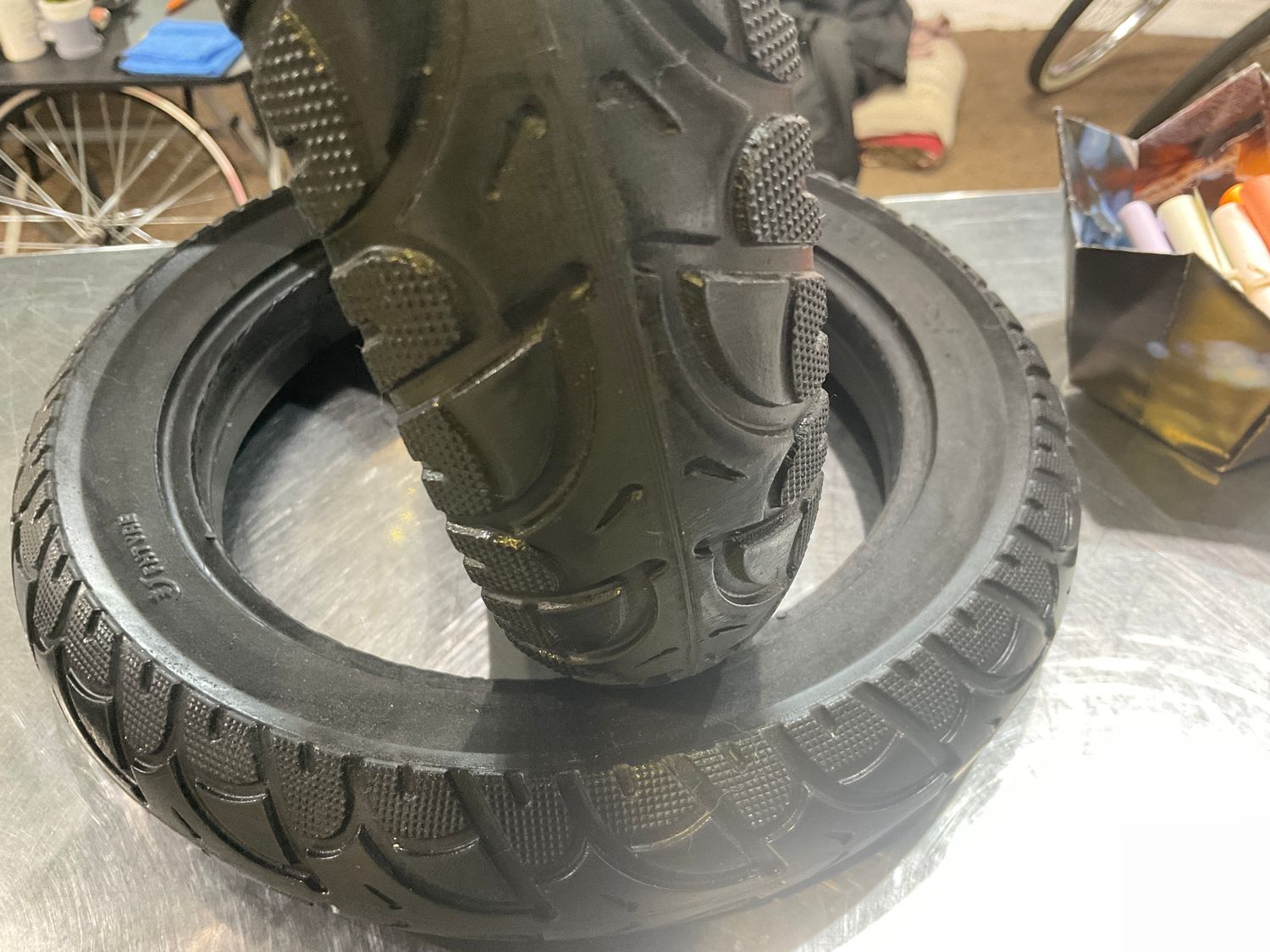 TIRE 12-1/2x2-1/4 - BK Solid