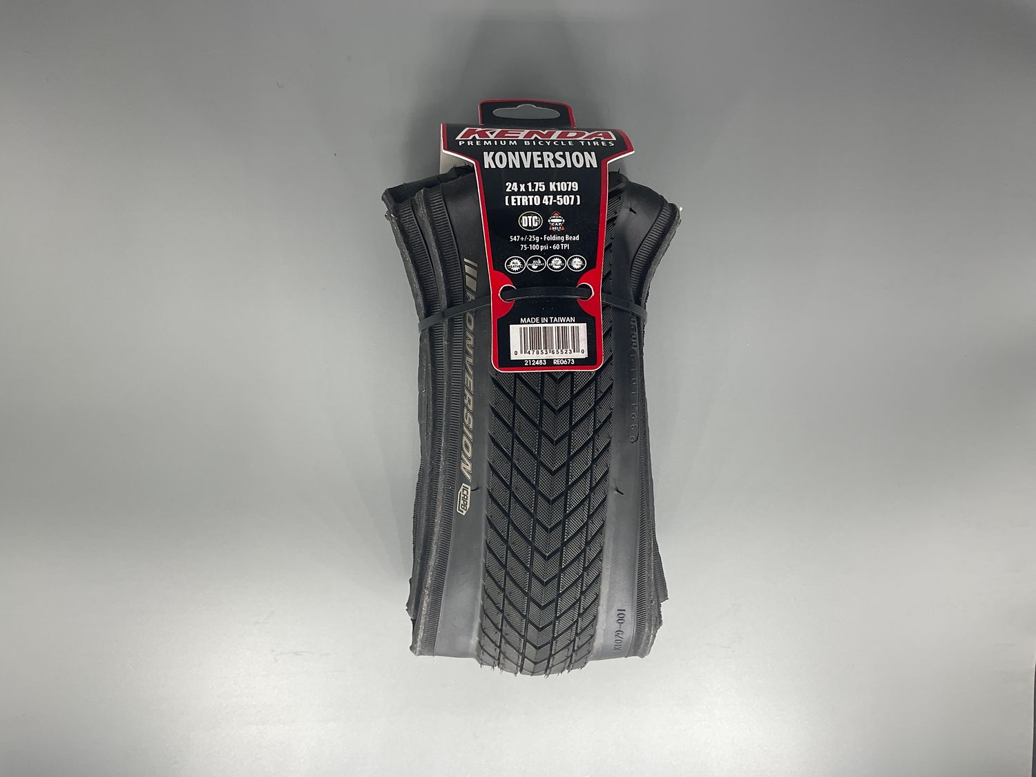 TIRE KEN KONVERSION ELITE 24x1.75 BK/BK DTC/ICAPB/60 FOLD 100psi