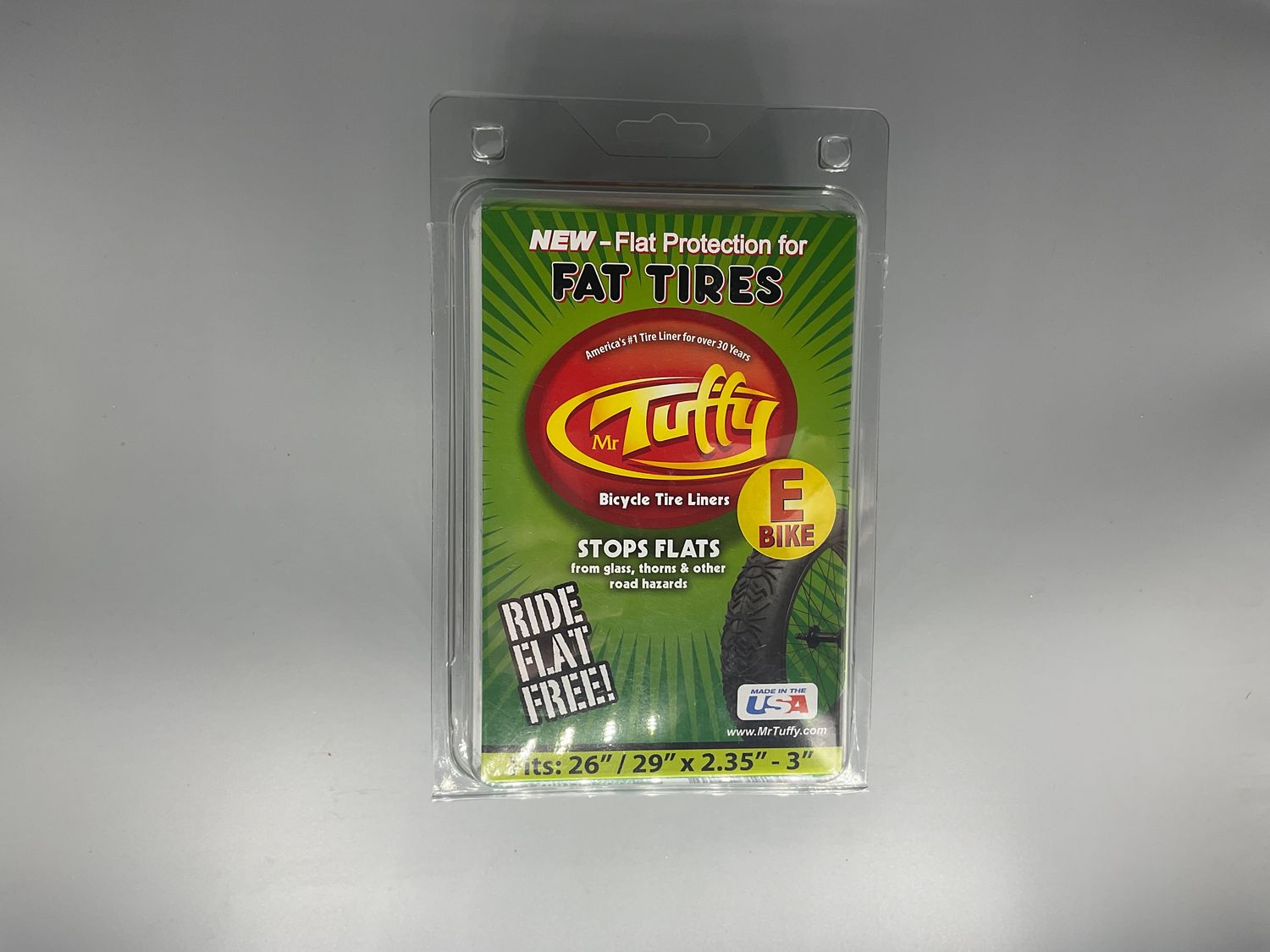 EACH - TIRE LINER MR TUFFY E-BIKE LIME 20/26/29x2.35-3.0 - EACH