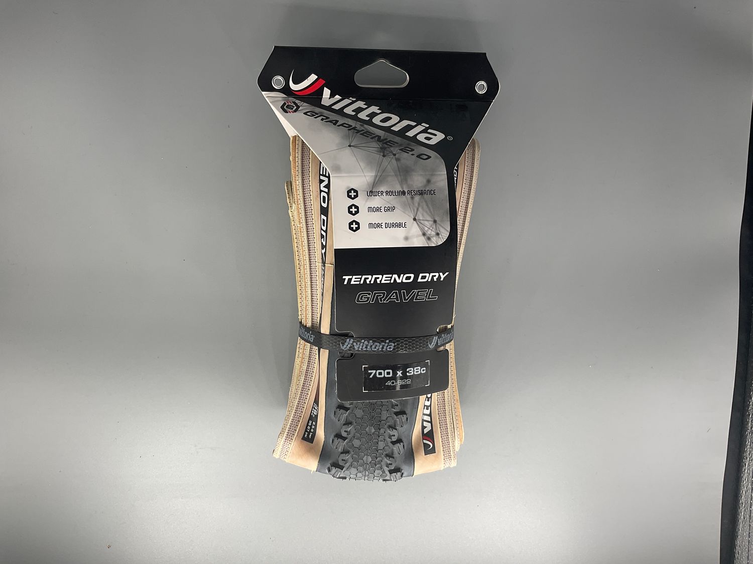 TIRE 700x38  TERRENO  FOLD  TLR  TAN/BLK VITTORIA