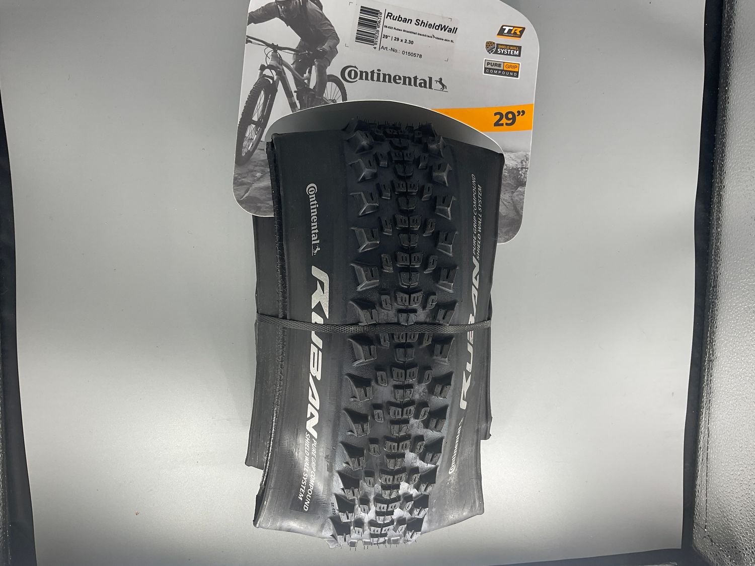 Continental Ruban Tire - 29 x 2.30, Tubeless, Folding, Black SL, PureGrip, ShieldWall System, E25