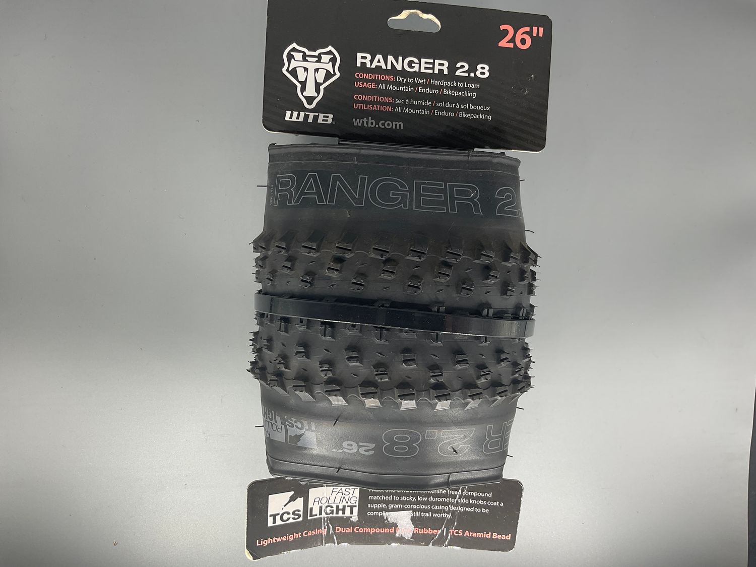 TIRES 26x2.8 WTB RANGER FOLD TCS LIGHT FR