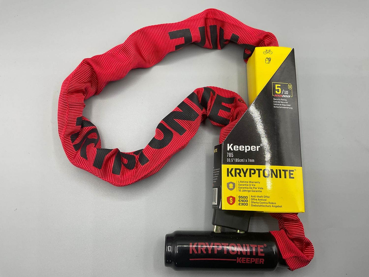 LOCK KRY CHAIN 785 KEEPER 33.5inx7mm RD