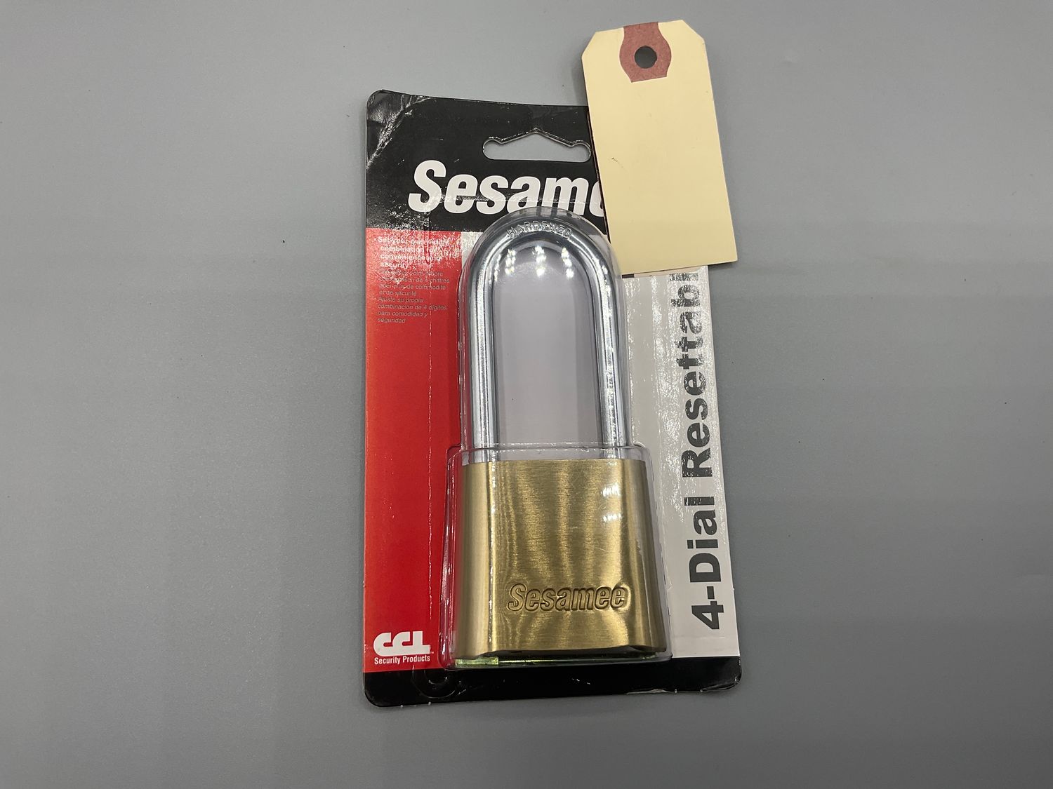 Sesamee 4 dial Resettable Combination Pad Lock