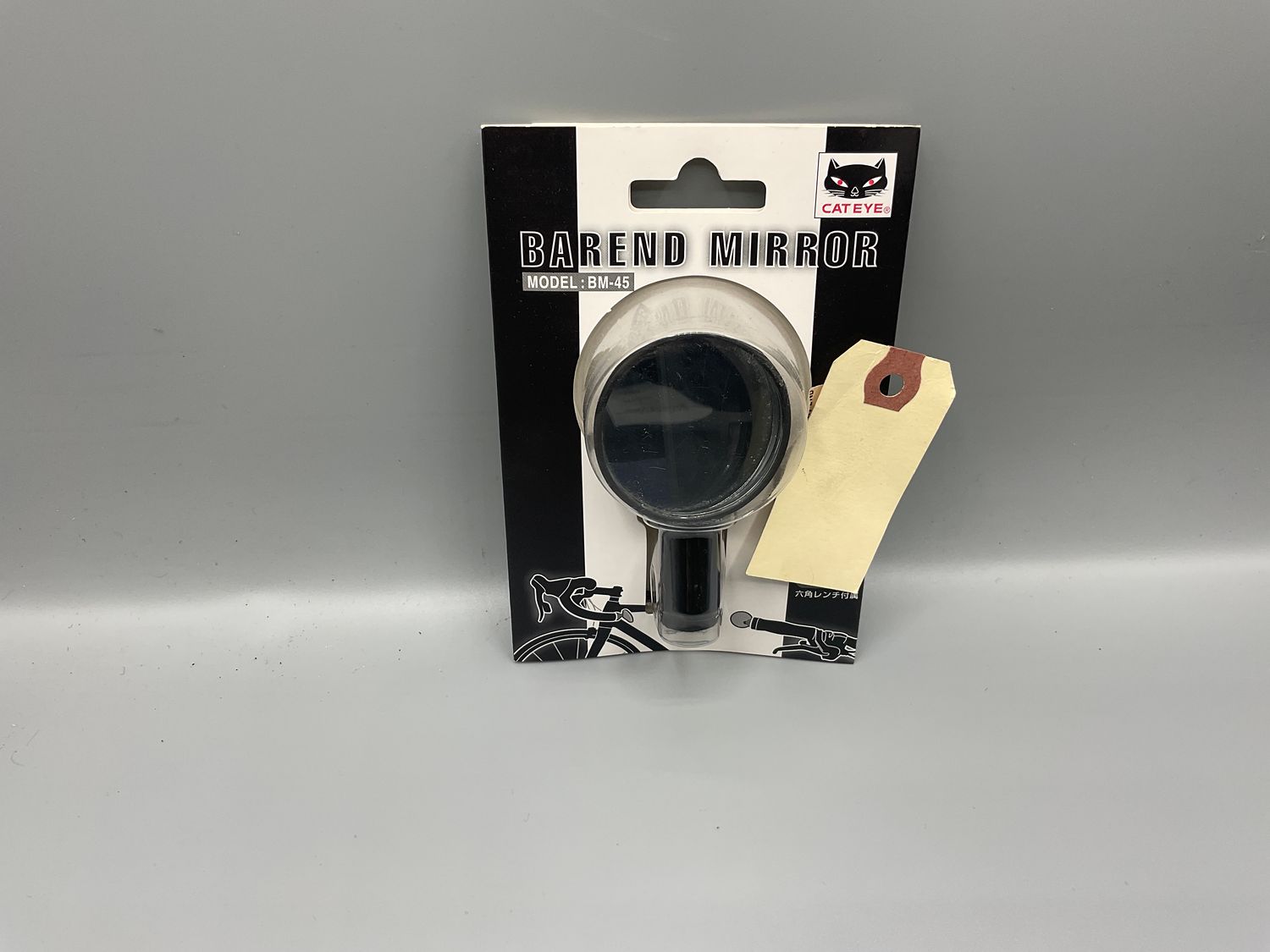 MIRROR CATEYE BAR END BM-45 ROAD BK