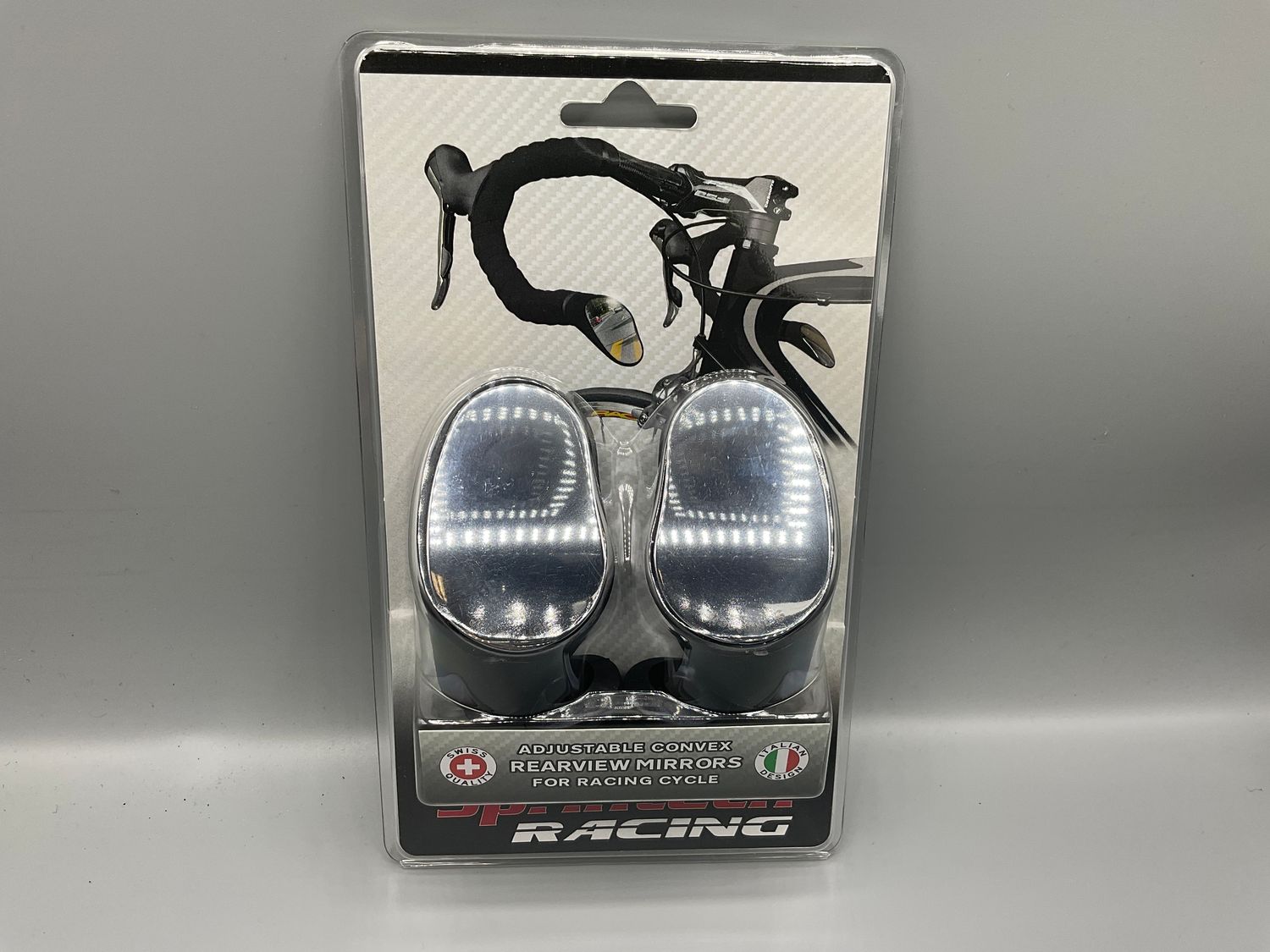 MIRROR SPRINTECH DROP BAR-PAIR L&amp;R BLK