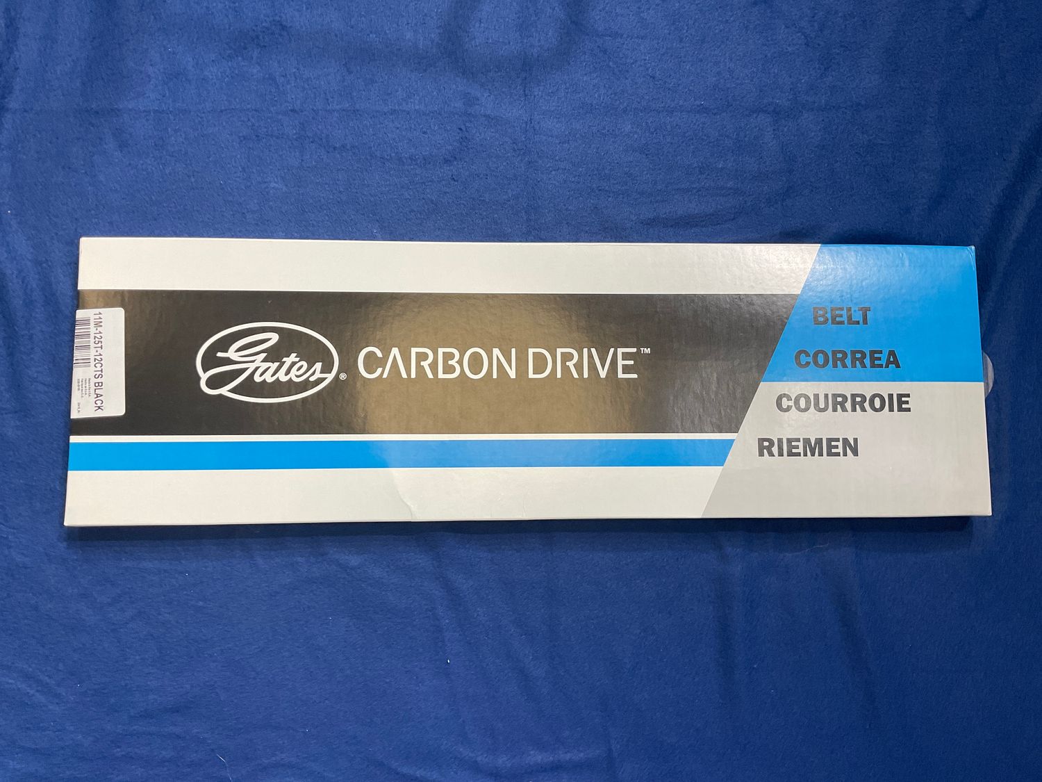 Gates Carbon Drive CDX CenterTrack Belt - 125t, Black