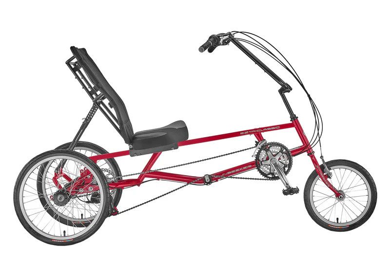 Sun EZ-Tri Classic SX RECUMBENT, Color: Red