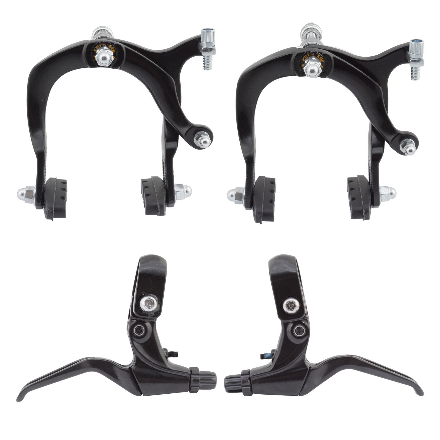 BRAKESET SUNLT MX ALY F+R W/LVRS BK